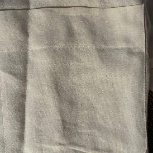 Bergdorf Goodman white Short Sleeve Button-Up Shirt - Picture 2 of 8